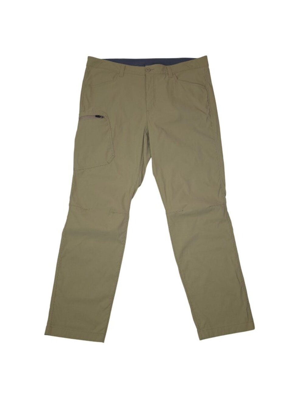 Eddie Bauer Mens Stretch Nylon Cargo Hiking Tech Pants Khaki Size 38x32